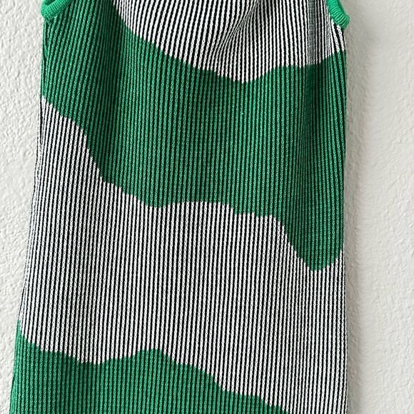 Anthropologie Rue Stiic‎ Green Thick Knit 100% Cotton Strap Maxi Dress Small - Picture 9 of 12